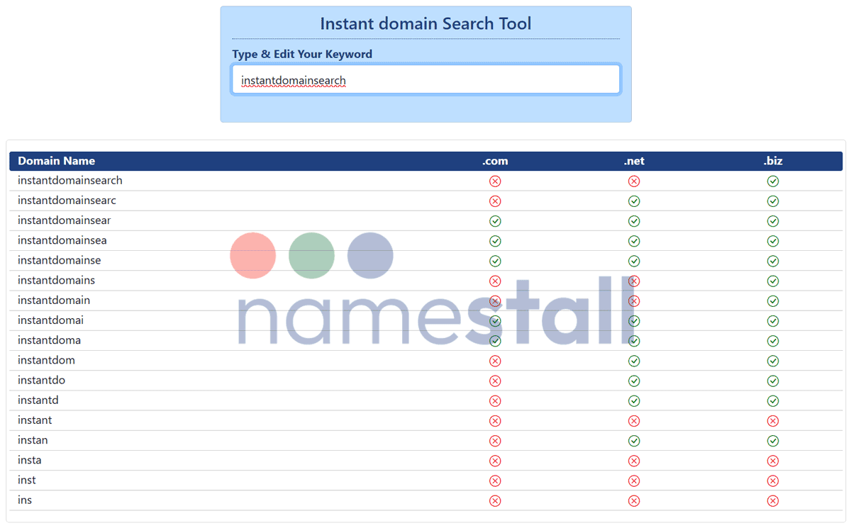domains tools on